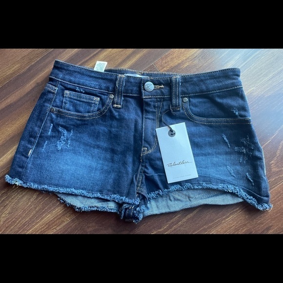 RELENTLESS Distressed Jean Shorts Denim size 25 - Picture 1 of 10